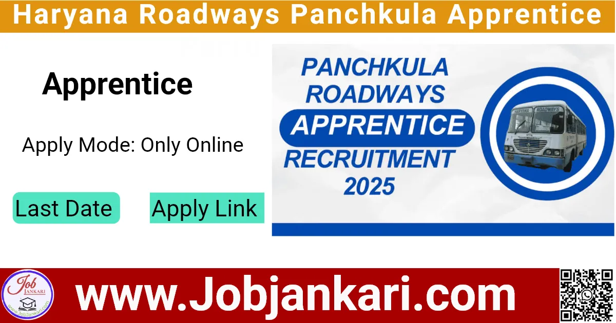 Haryana Roadways Panchkula Apprentice Recruitment 2025