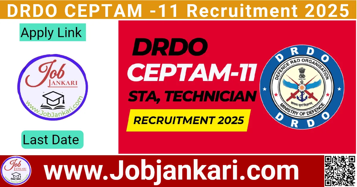 DRDO CEPTAM -11 Recruitment 2025