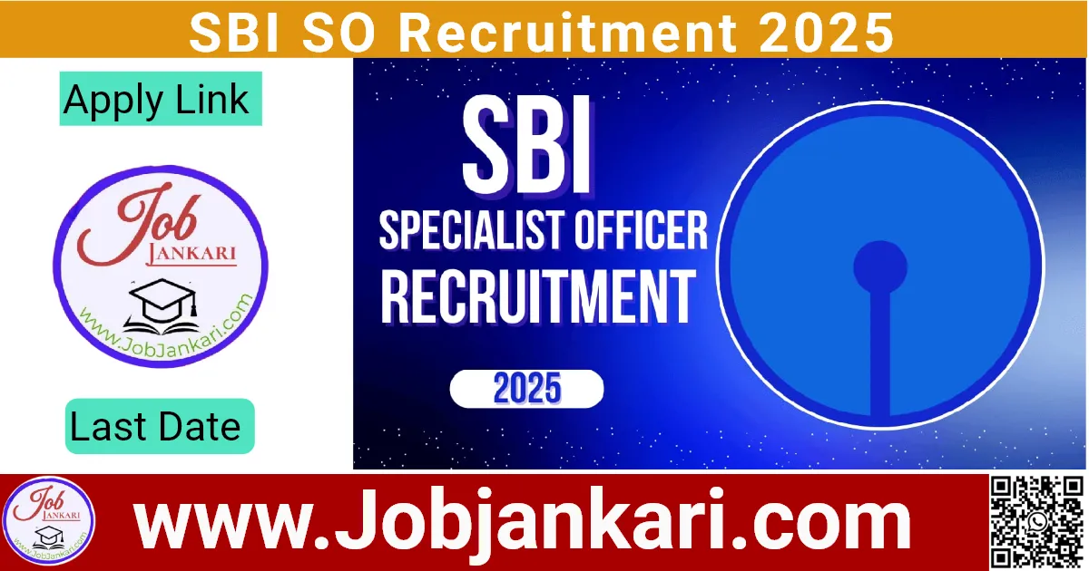 SBI SO Recruitment 2025