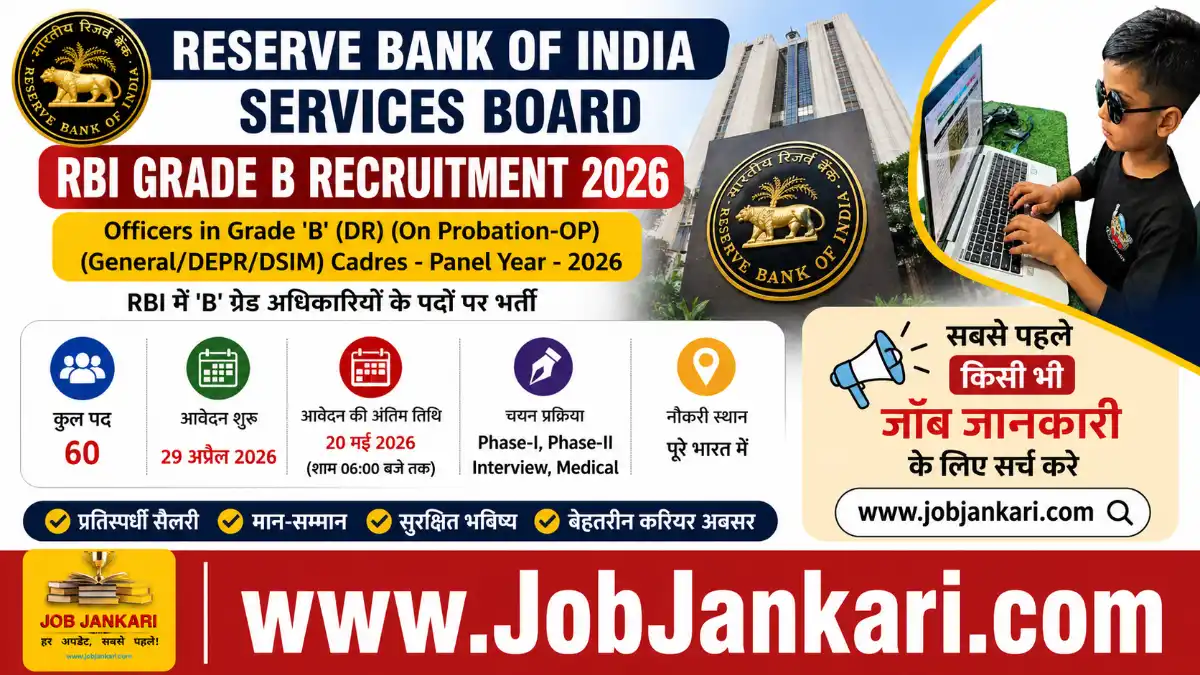 RBI Grade B Recruitment 2026