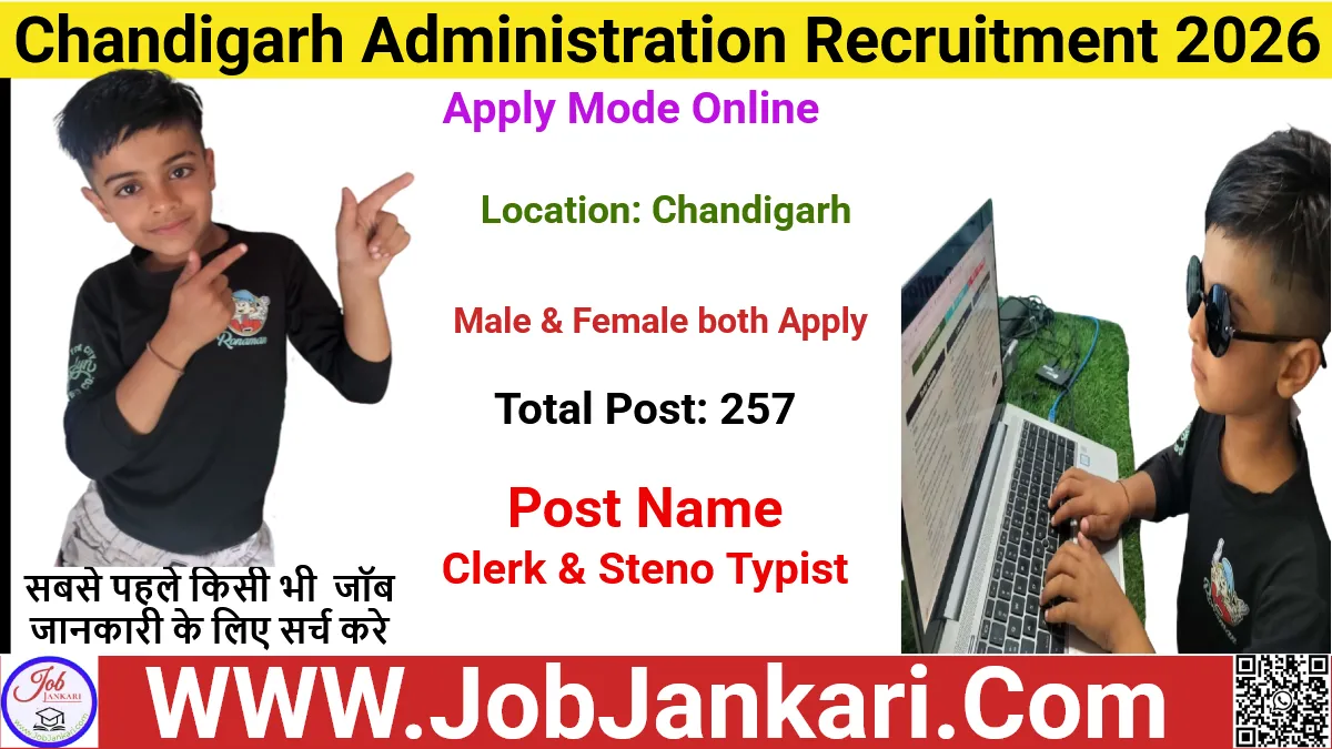 Chandigarh Administration Recruitment 2026 Apply Online